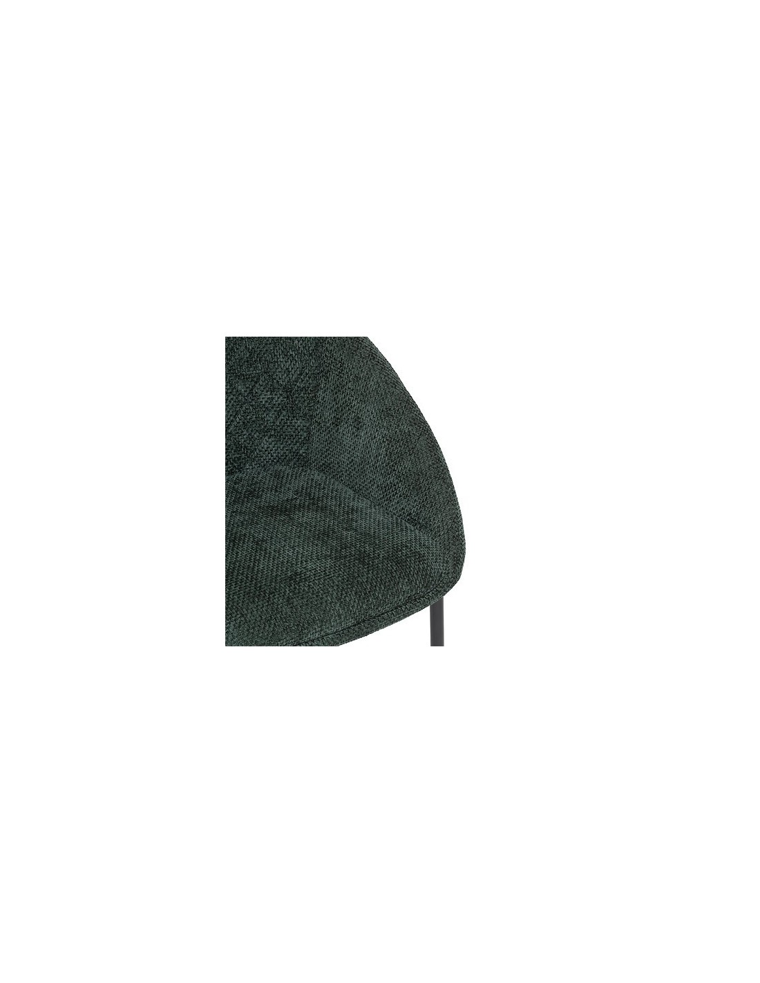 POLTRONE E DIVANI: vendita online Sedia Seliso, chenille verde cedro, acciaio, 60x57x81 cm, stile moderno in offerta