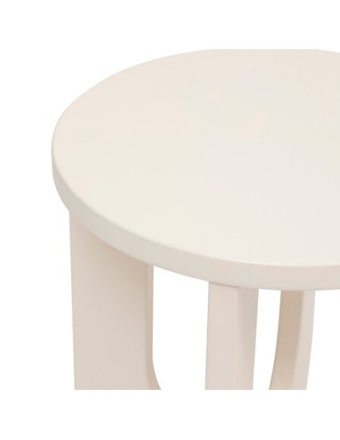 TAVOLI: vendita online Tavolino da caffè, Bloom, diametro 40 cm, avorio, MDF, finitura opaca in offerta