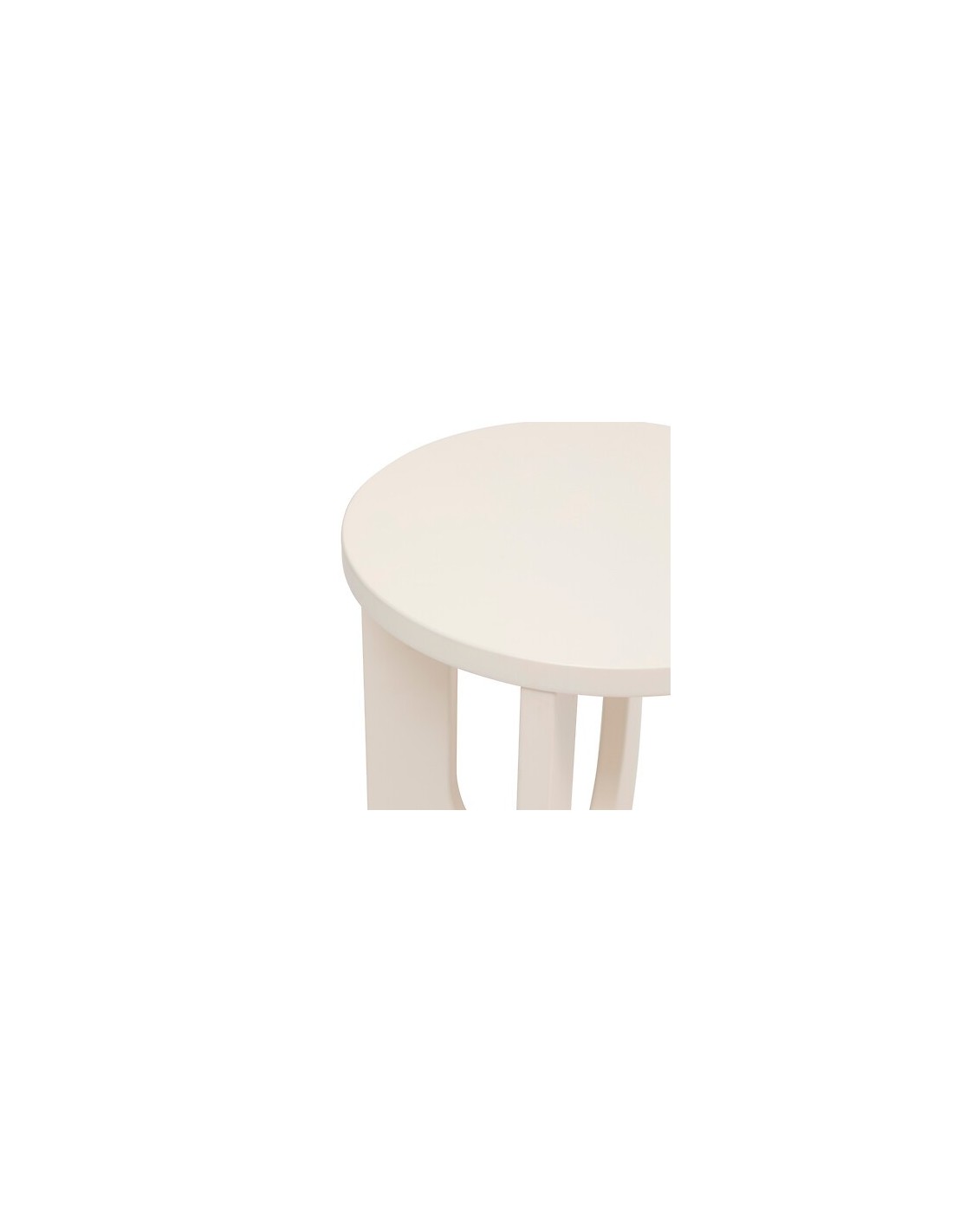 TAVOLI: vendita online Tavolino da caffè, Bloom, diametro 40 cm, avorio, MDF, finitura opaca in offerta