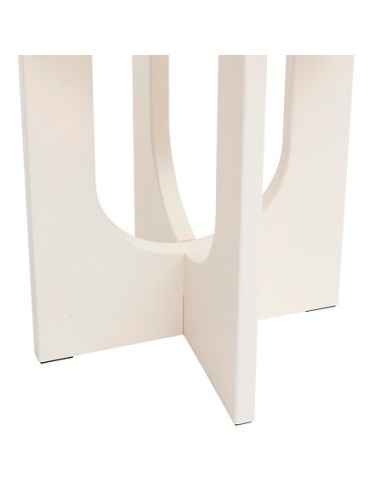 TAVOLI: vendita online Tavolino da caffè, Bloom, diametro 40 cm, avorio, MDF, finitura opaca in offerta