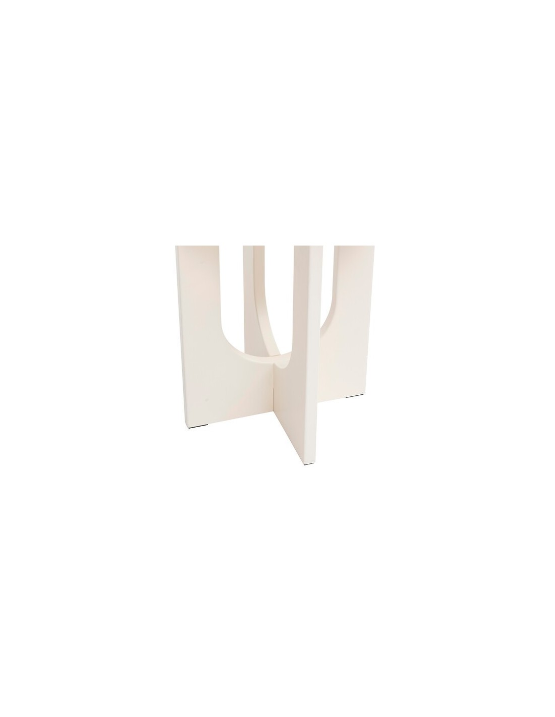 TAVOLI: vendita online Tavolino da caffè, Bloom, diametro 40 cm, avorio, MDF, finitura opaca in offerta