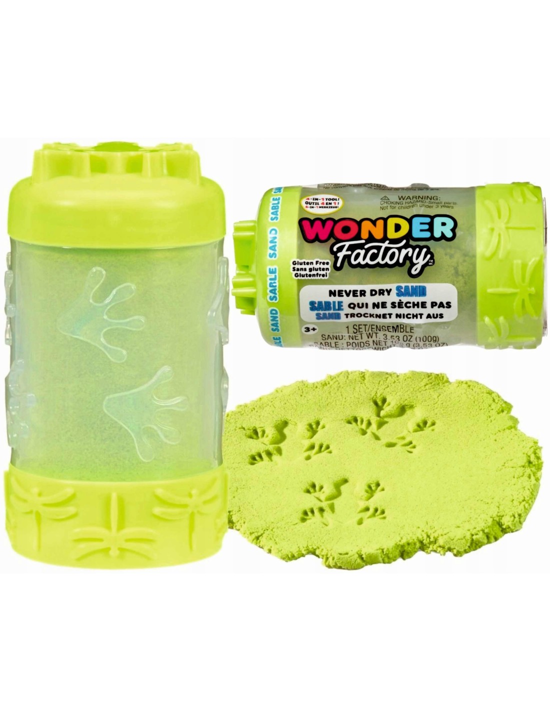 Sabbia cinetica Wonder Factory assortita con stampini integrati | shopincasa.it