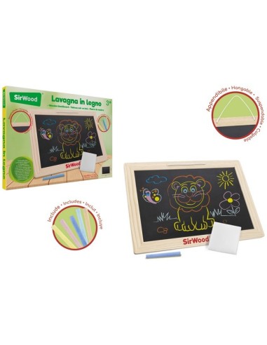 Lavagna in legno per bambini 34x24 cm | shopincasa.it