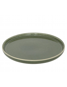 PIATTI: vendita online Piatto da Dessert Terre Inconnue, Ø 21 cm, Verde Kaki, Faience, Stile Naturale in offerta