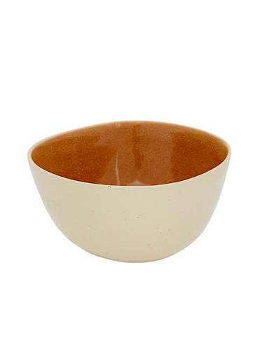 INSALATIERE E COPPETTE: vendita online Insalatiera, Wonja, diametro 26 cm, ocra, faience, 26,2 x 25 x 12,5 cm in offerta