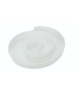 PIATTI: vendita online Piatto da portata, Chéri, 25 x 22 cm, bianco, ceramica stoneware, altezza 3,5 cm in offerta