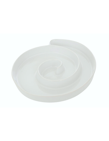 PIATTI: vendita online Piatto da portata, Chéri, 25 x 22 cm, bianco, ceramica stoneware, altezza 3,5 cm in offerta