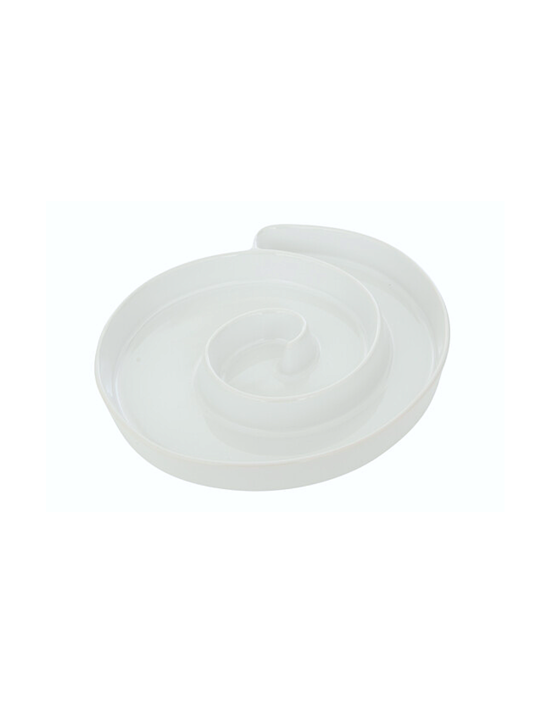 PIATTI: vendita online Piatto da portata, Chéri, 25 x 22 cm, bianco, ceramica stoneware, altezza 3,5 cm in offerta