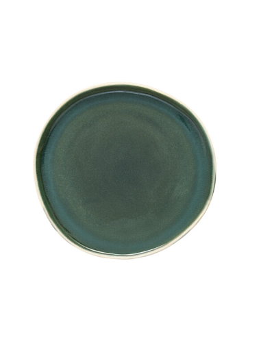 PIATTI: vendita online Piatto piano, Wonja, diametro 27 cm, verde, faience, 27 x 26,4 x 2,1 cm in offerta