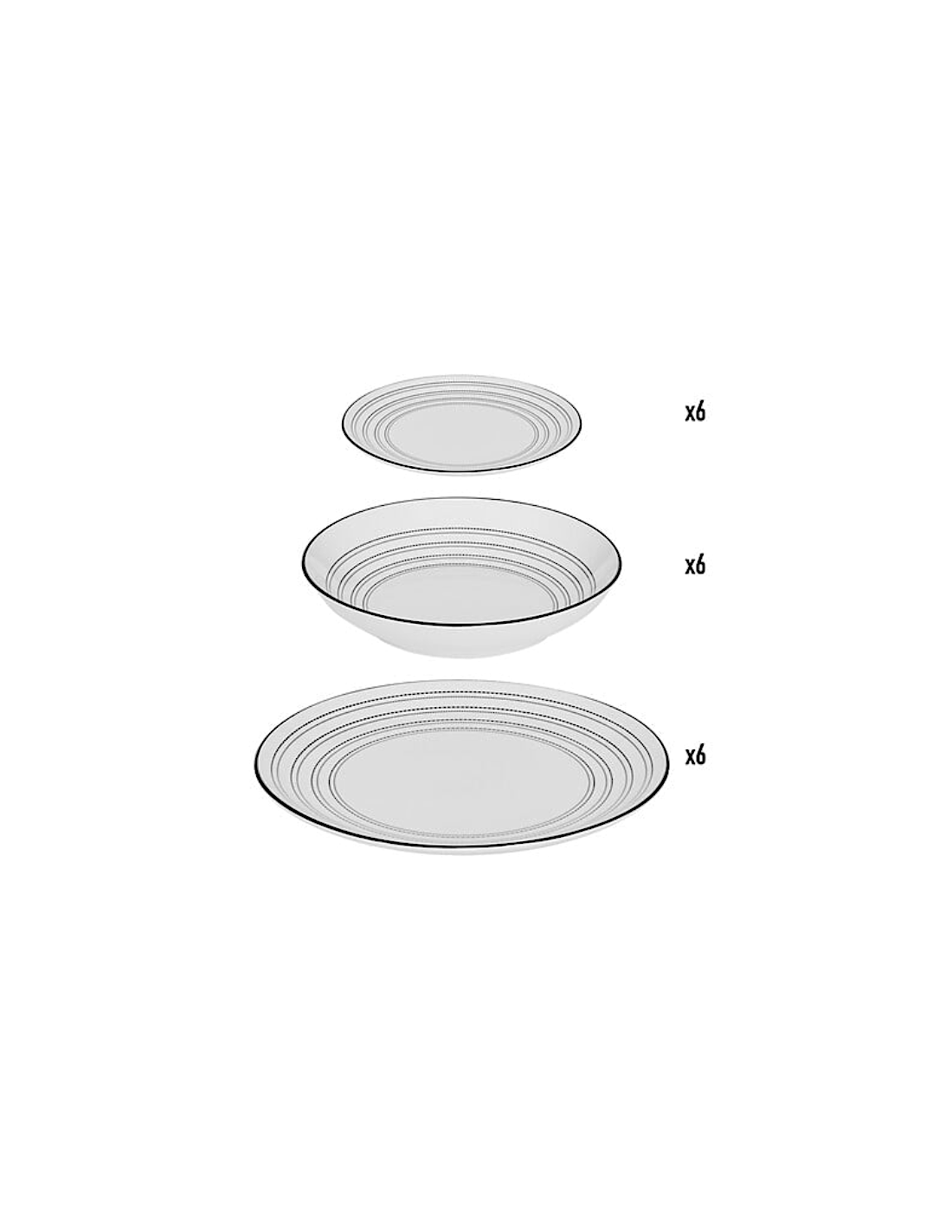 SERVIZIO TAVOLA 18PZ 207254 LUNOVA