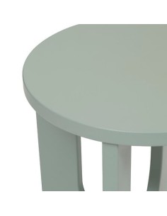 TAVOLI: vendita online Tavolino da caffè, Bloom, diametro 40 cm, verde di gris, MDF, finitura opaca, stile moderno in offerta