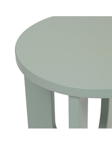 TAVOLI: vendita online Tavolino da caffè, Bloom, diametro 40 cm, verde di gris, MDF, finitura opaca, stile moderno in offerta