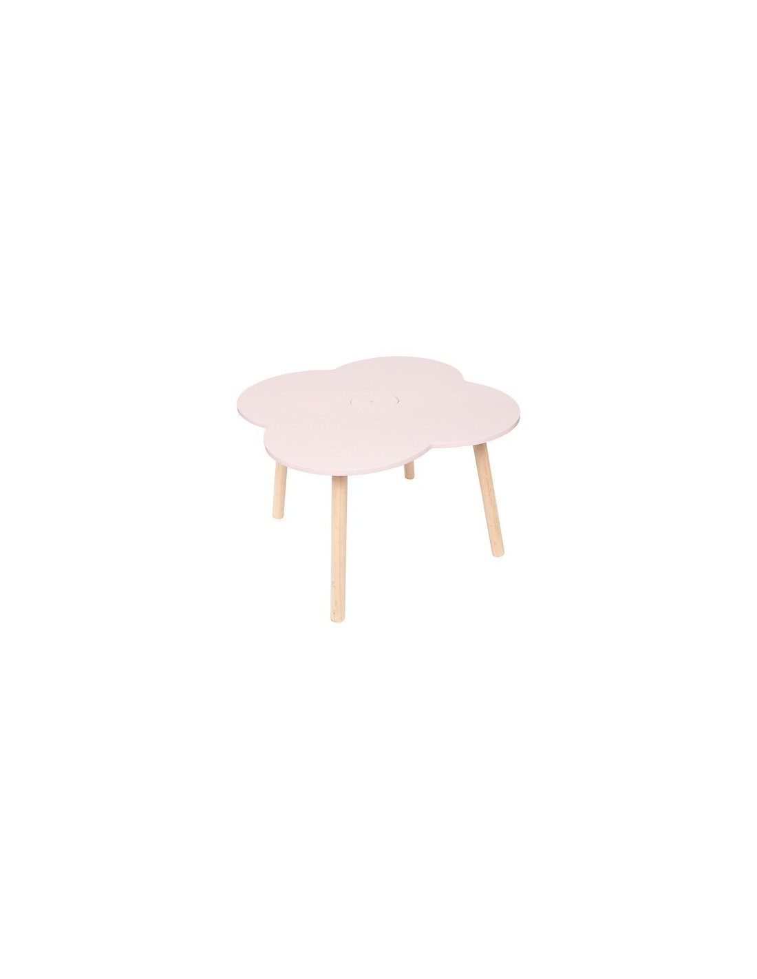 TAVOLI: vendita online Tavolo Dolce Fiore, rosa, 51x51x40 cm, legno MDF e pino, con vano portaoggetti in offerta