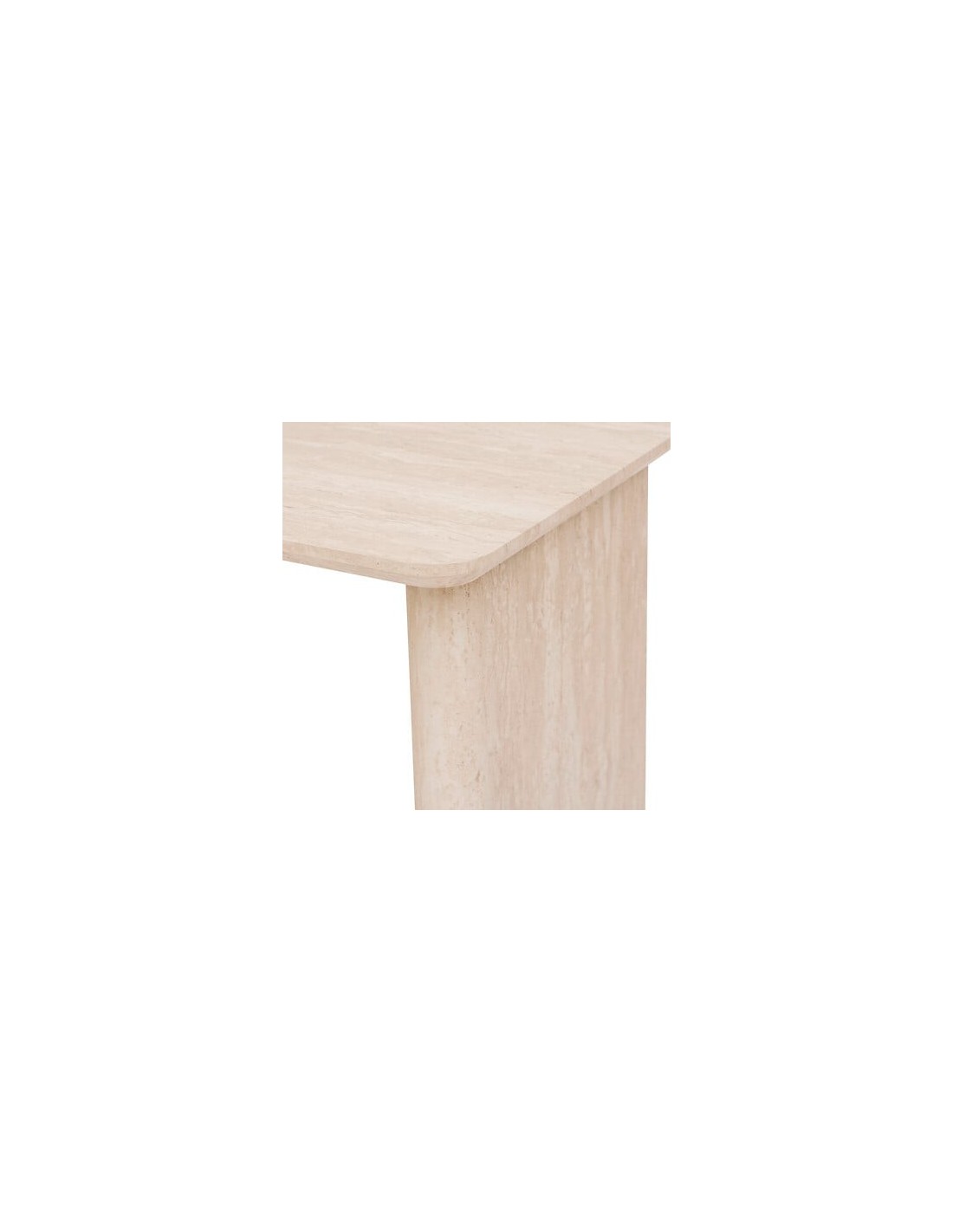 TAVOLI: vendita online Tavolo bar Anaya, 120x60 cm, MDF effetto travertino, ovale, con 4 vani, altezza 103,5 cm in offerta