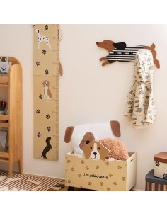 APPENDIABITI: vendita online Appendiabiti cane, 5 ganci, MDF marrone, L. 50 cm, collezione Les Petits Potes in offerta
