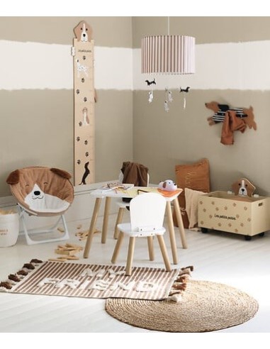 APPENDIABITI: vendita online Appendiabiti cane, 5 ganci, MDF marrone, L. 50 cm, collezione Les Petits Potes in offerta