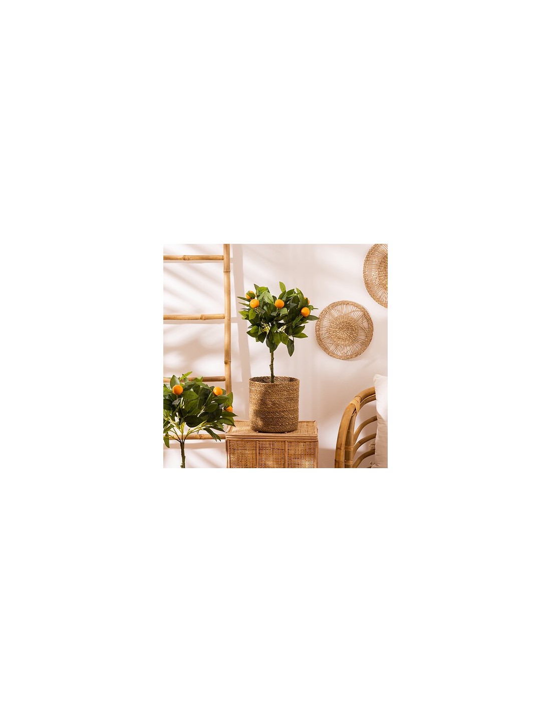 OGGETTISTICA: vendita online Set di 4 Ceste Emmet, Canna Naturale, Marrone, Ø 19 cm, Ø 21.5 cm, Ø 24 cm, Ø 27.5 cm in offerta
