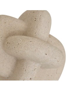OGGETTISTICA: vendita online Decorazione da Appoggio Dave, Resina Effetto Pietra, Beige, Altezza 14 cm in offerta