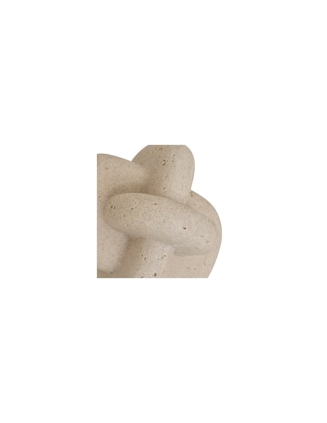 OGGETTISTICA: vendita online Decorazione da Appoggio Dave, Resina Effetto Pietra, Beige, Altezza 14 cm in offerta