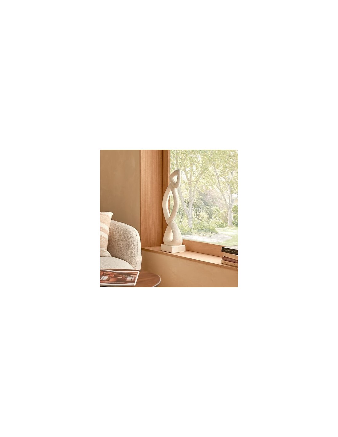 OGGETTISTICA: vendita online Decorazione da Appoggio Wonj, Magnesia, Bianca, L 26 cm, P 13,3 cm, H 68,5 cm in offerta
