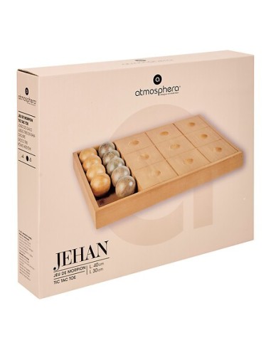 OGGETTISTICA: vendita online Gioco di Tris Jehan, Legno Naturale, Marrone, 40 x 30 x 4 cm in offerta