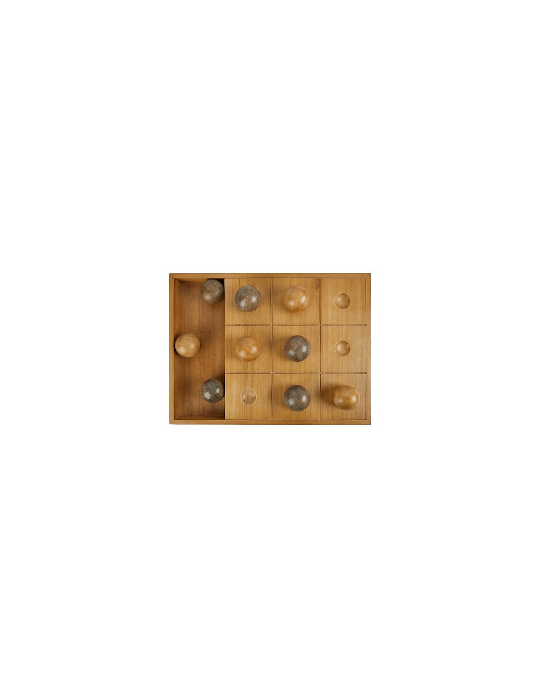 OGGETTISTICA: vendita online Gioco di Tris Jehan, Legno Naturale, Marrone, 40 x 30 x 4 cm in offerta