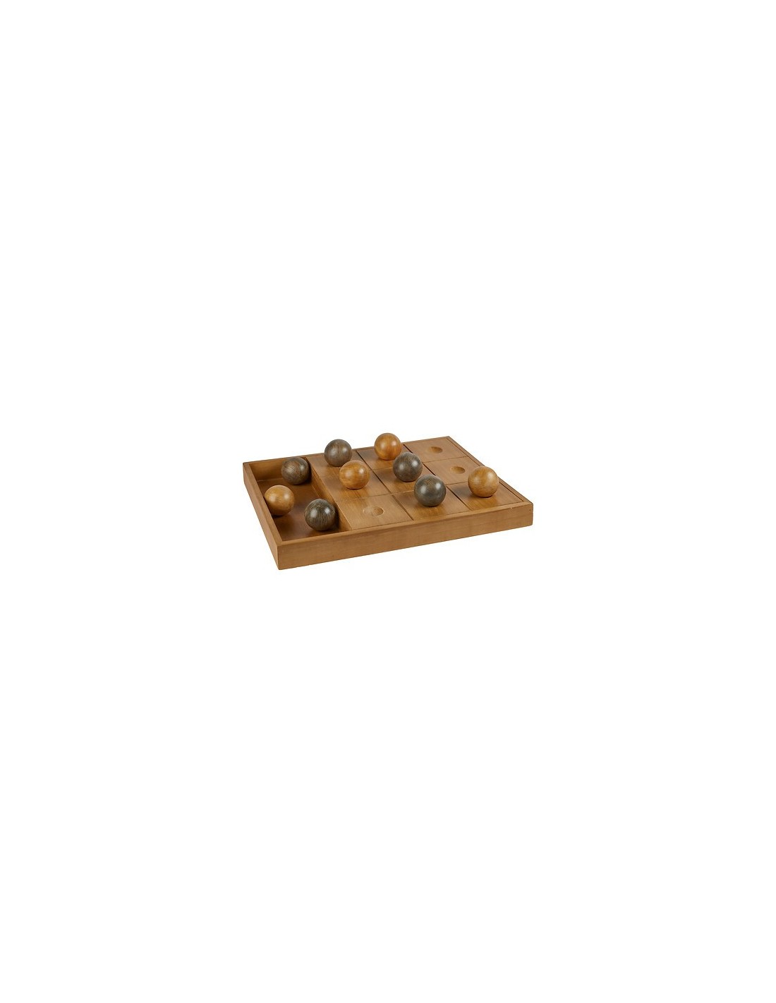 OGGETTISTICA: vendita online Gioco di Tris Jehan, Legno Naturale, Marrone, 40 x 30 x 4 cm in offerta