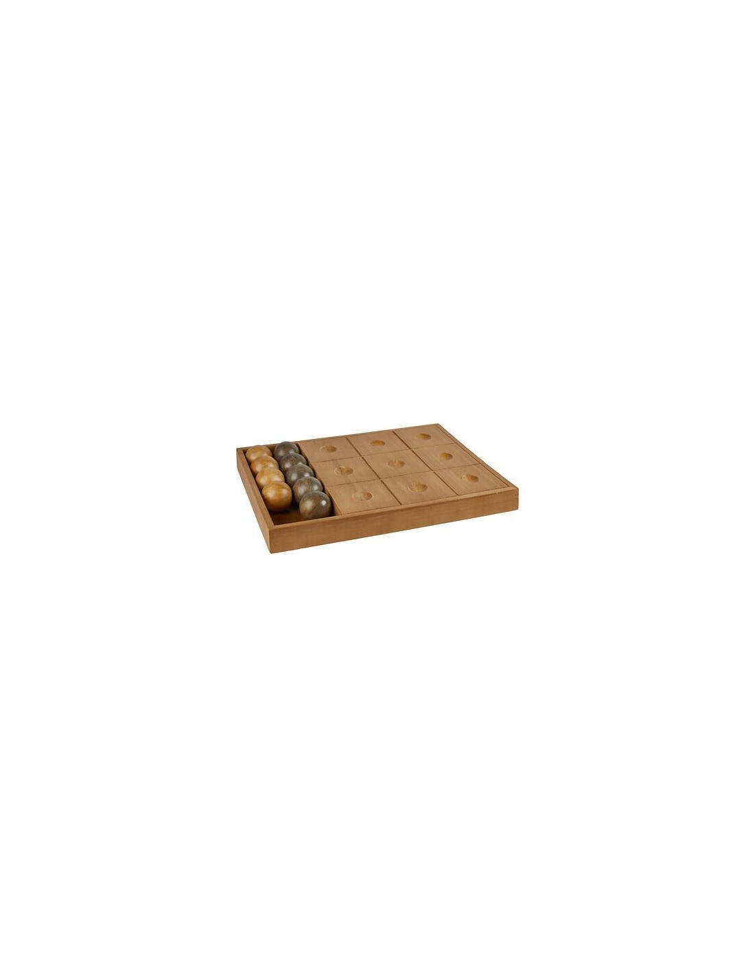 OGGETTISTICA: vendita online Gioco di Tris Jehan, Legno Naturale, Marrone, 40 x 30 x 4 cm in offerta