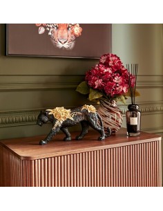 OGGETTISTICA: vendita online Pantera Decorativa Belli, Resina Nera, L 40 cm, P 8,5 cm, H 18,5 cm in offerta
