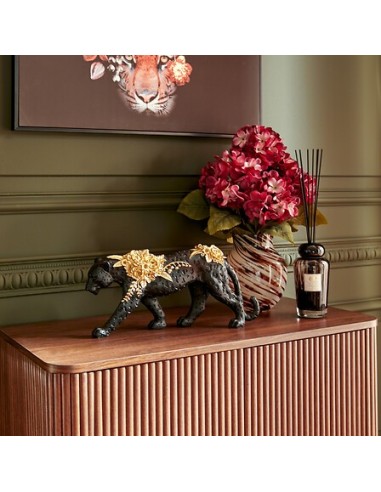 OGGETTISTICA: vendita online Pantera Decorativa Belli, Resina Nera, L 40 cm, P 8,5 cm, H 18,5 cm in offerta