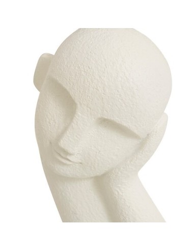 OGGETTISTICA: vendita online Statua Viso Wonj, Resina Bianca, L 14,5 cm, P 10 cm, H 24,5 cm in offerta