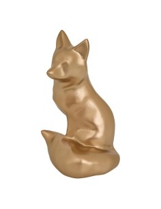 OGGETTISTICA: vendita online Volpe Decorativa Autunno, Resina Bronzo, L 16 cm, P 14 cm, H 26 cm in offerta
