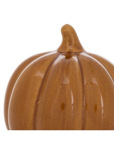 OGGETTISTICA: vendita online Zucca Decorativa Autunno, Ceramica Stoneware, Diametro 10,5 cm, Profondità 10 cm in offerta