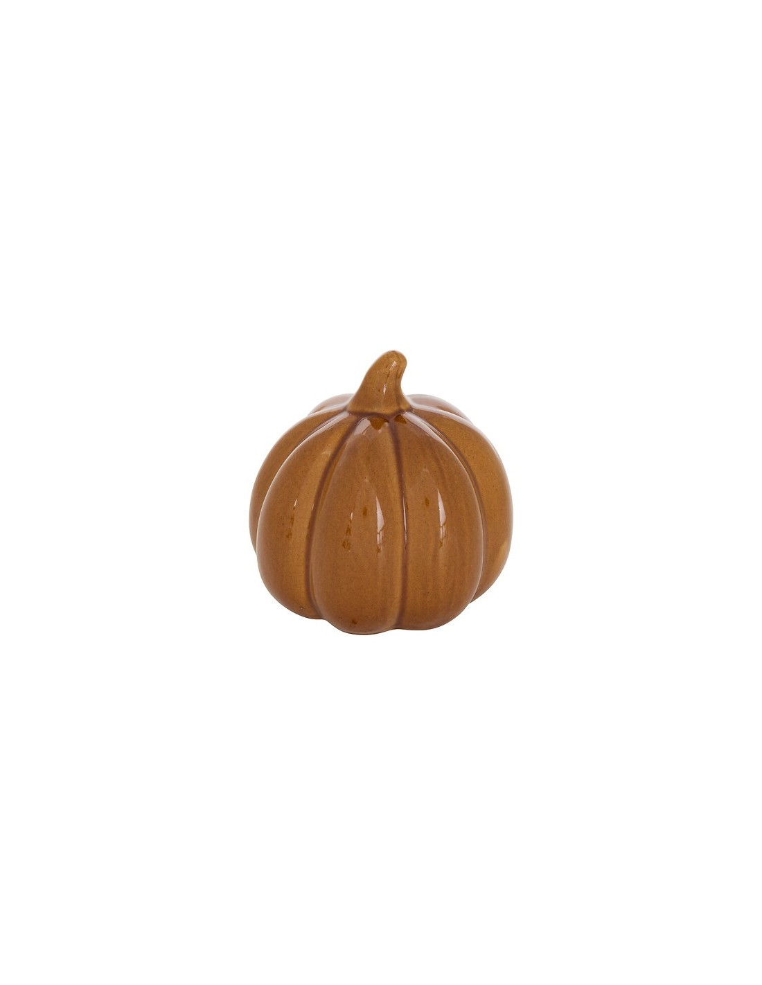OGGETTISTICA: vendita online Zucca Decorativa Autunno, Ceramica Stoneware, Diametro 10,5 cm, Profondità 10 cm in offerta