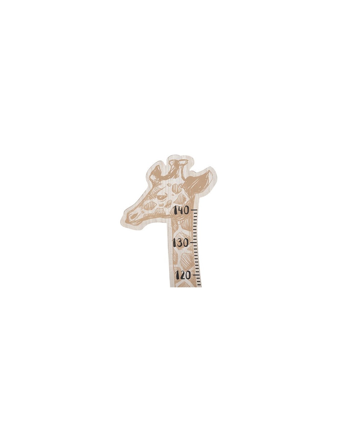 OGGETTISTICA: vendita online Metro da Parete Bambini Savane, Legno MDF Beige, Altezza 140 cm, Larghezza 36 cm in offerta
