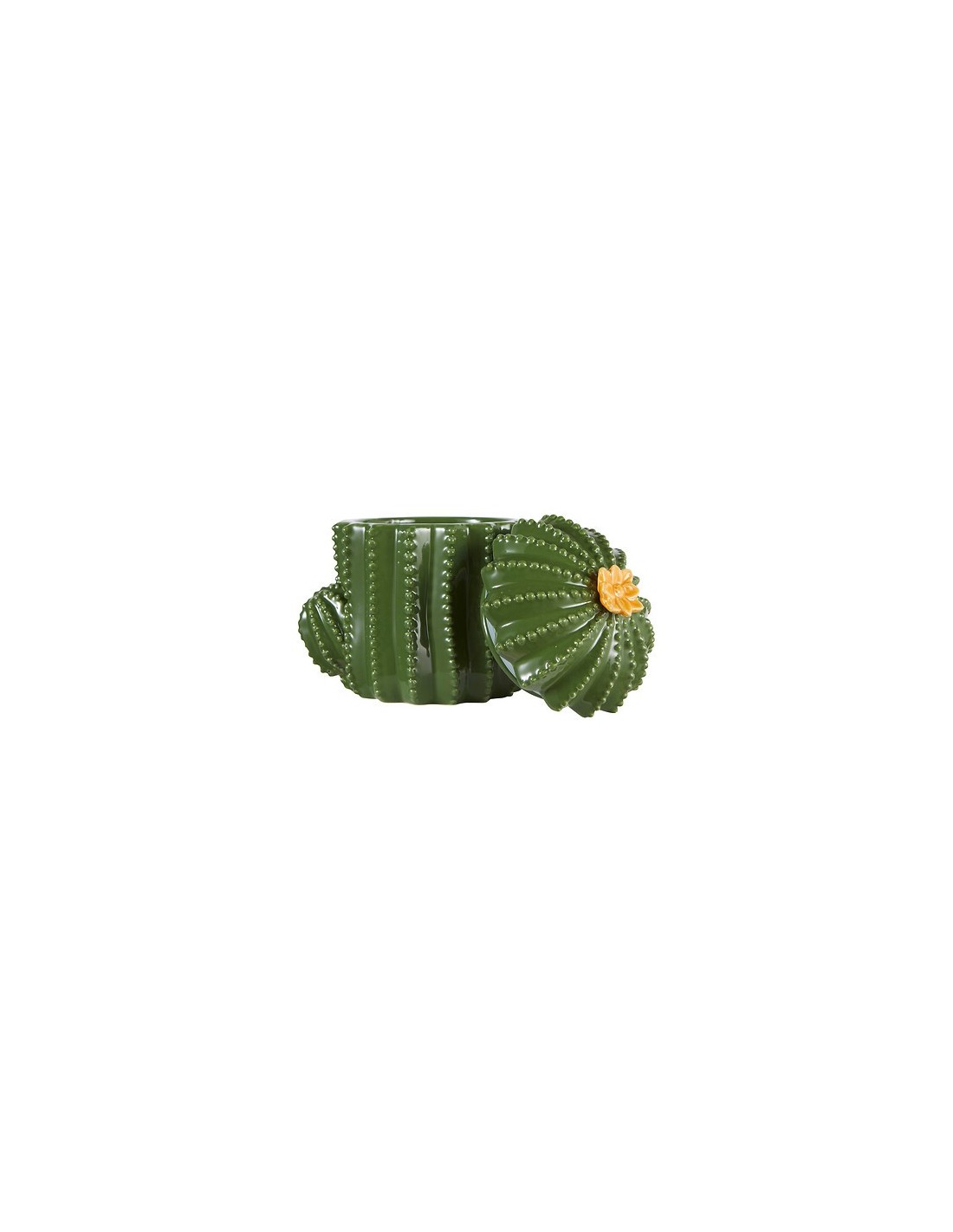OGGETTISTICA: vendita online Scatola Decorativa Yucatan in Ceramica Dolomite Verde, 15,5 x 11 x 16 cm in offerta