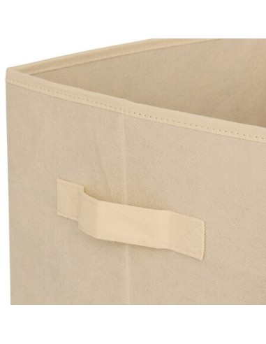 OGGETTISTICA: vendita online Scatola Contenitore in Velluto Beige con Stampa Cane, 29 x 29 x 29 cm – Pieghevole in offerta