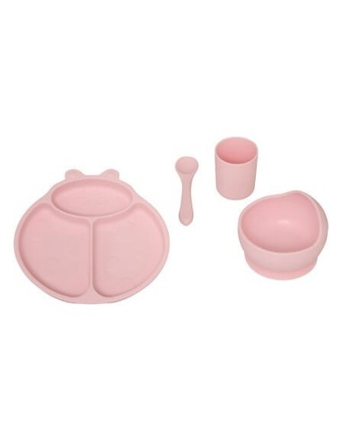 OGGETTISTICA: vendita online Set Piatti, 4 Pezzi, Silicone, Rose, Lavabile, Antiscivolo, Bambini in offerta