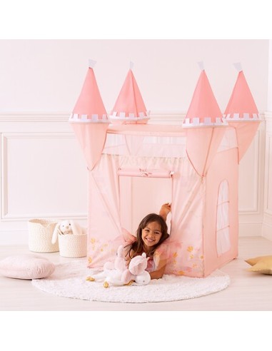 OGGETTISTICA: vendita online Tenda Pop Up, Castello Principessa, 130 x 78 x 78 cm, Rosa, PVC e Poliestere in offerta