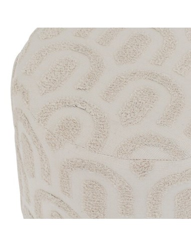 POUF: vendita online Pouf, Copas, Diametro 38 cm, Tufté, Bianco, MDF E1, Pino in offerta