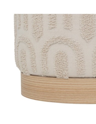 POUF: vendita online Pouf, Copas, Diametro 38 cm, Tufté, Bianco, MDF E1, Pino in offerta