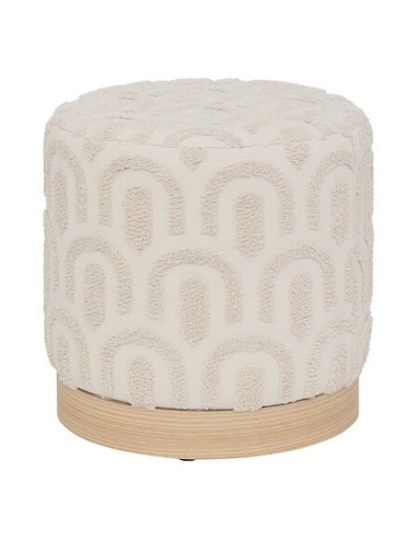POUF: vendita online Pouf, Copas, Diametro 38 cm, Tufté, Bianco, MDF E1, Pino in offerta