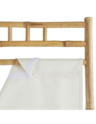 SEPARE' E PARAVENTO: vendita online Paravento, Kael, 135,5 x 170 cm, Bambù, Tessuto Bianco, 3 Pannelli, Pieghevole in offerta