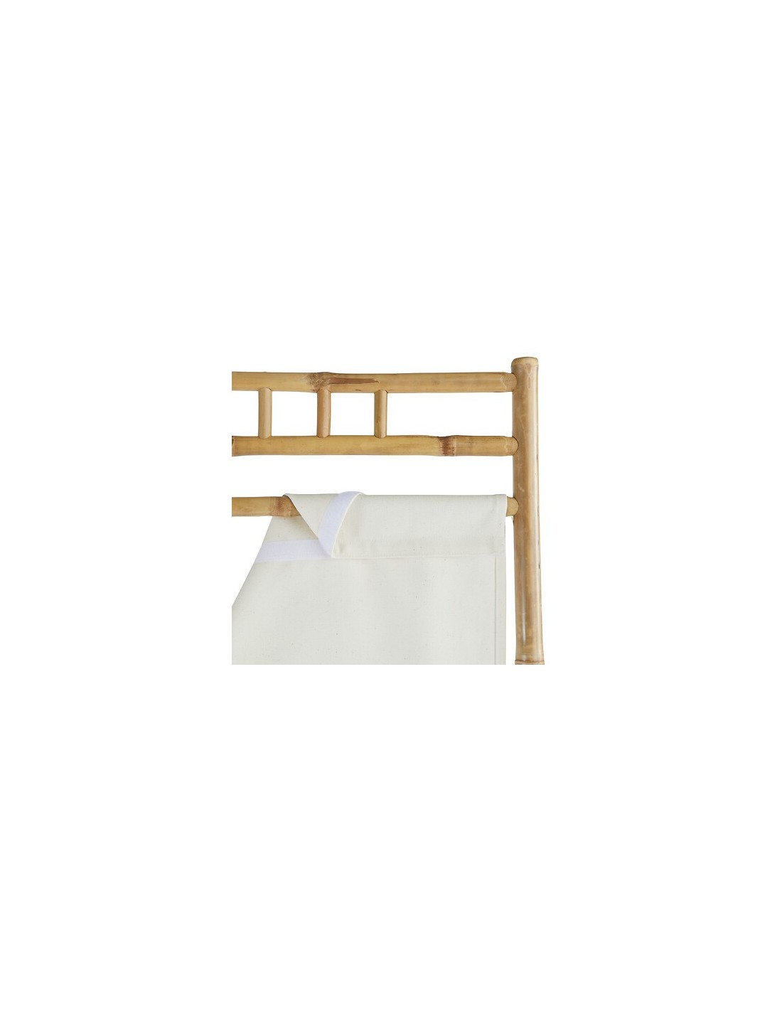 SEPARE' E PARAVENTO: vendita online Paravento, Kael, 135,5 x 170 cm, Bambù, Tessuto Bianco, 3 Pannelli, Pieghevole in offerta