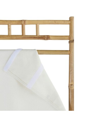 SEPARE' E PARAVENTO: vendita online Paravento, Kael, 135,5 x 170 cm, Bambù, Tessuto Bianco, 3 Pannelli, Pieghevole in offerta