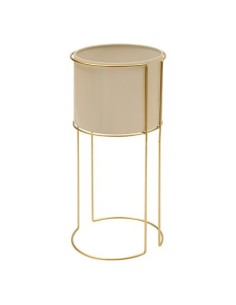 VASI D'ARREDO: vendita online Portavaso, Zigy, Set 2 pezzi, Metallo Dorato, Diametro 28 cm, Altezza 55 cm in offerta 2