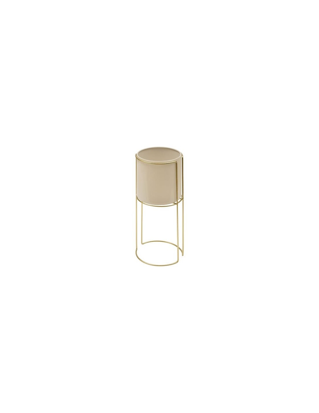 VASI D'ARREDO: vendita online Portavaso, Zigy, Set 2 pezzi, Metallo Dorato, Diametro 28 cm, Altezza 55 cm in offerta
