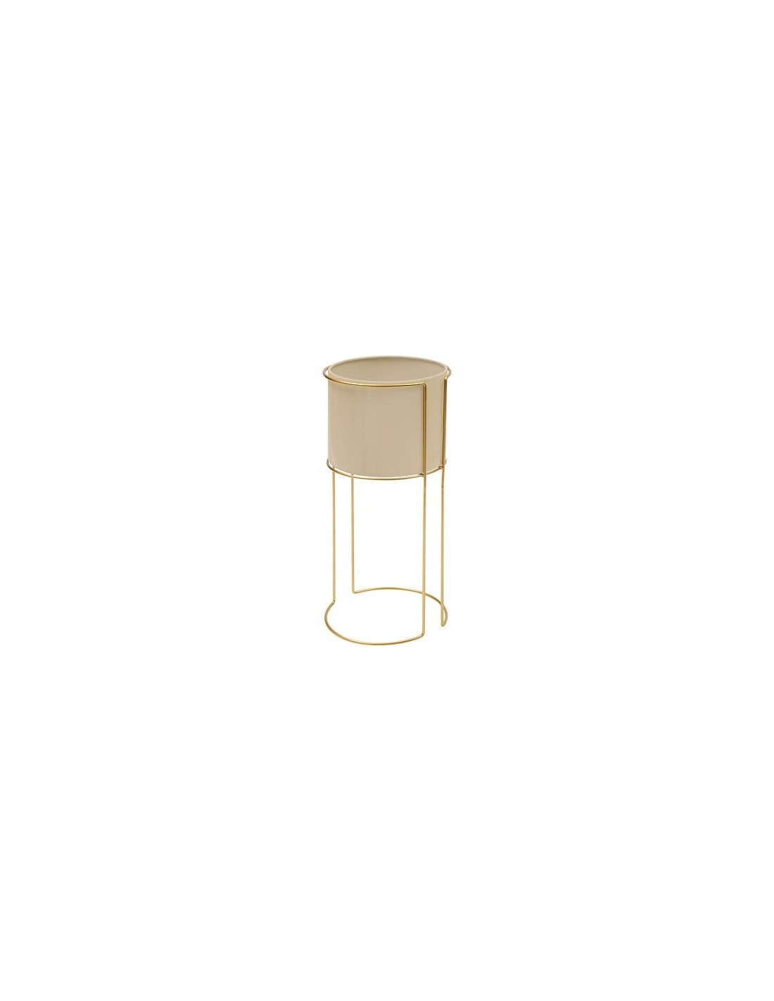 VASI D'ARREDO: vendita online Portavaso, Zigy, Set 2 pezzi, Metallo Dorato, Diametro 28 cm, Altezza 55 cm in offerta