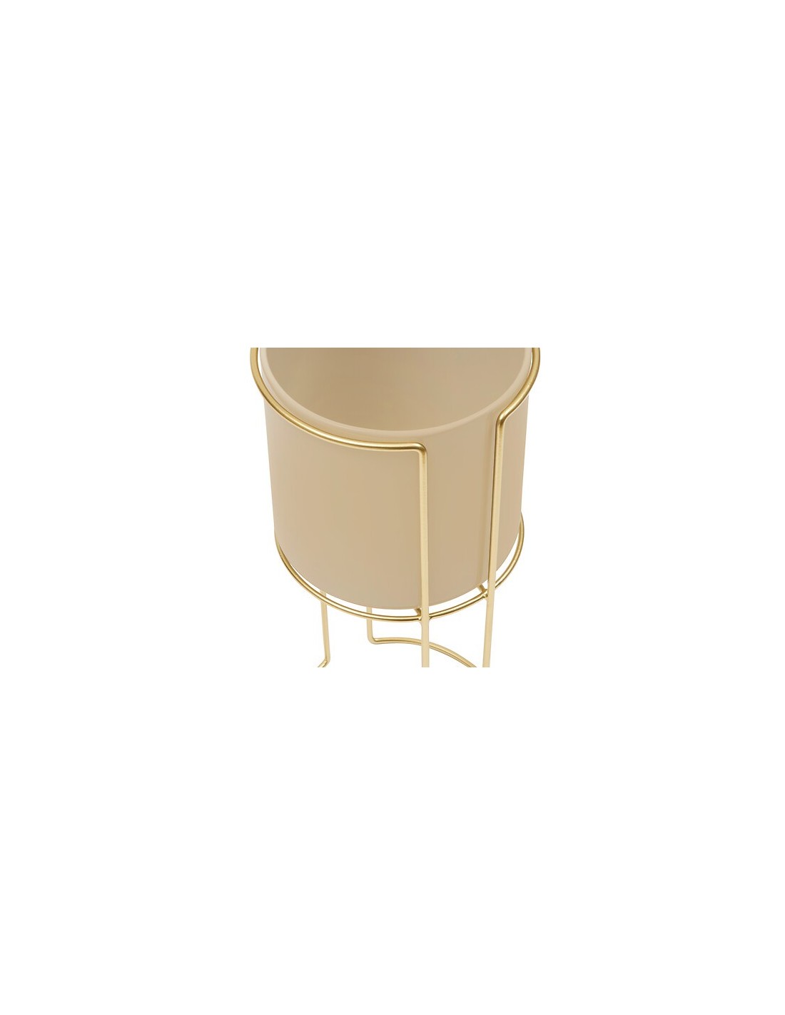 VASI D'ARREDO: vendita online Portavaso, Zigy, Set 2 pezzi, Metallo Dorato, Diametro 28 cm, Altezza 55 cm in offerta