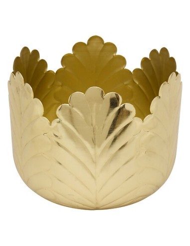 VASI D'ARREDO: vendita online Portavaso, Belli, Set 2 pezzi, Metallo Dorato, Dimensioni M e L, Diametro 21 cm in offerta